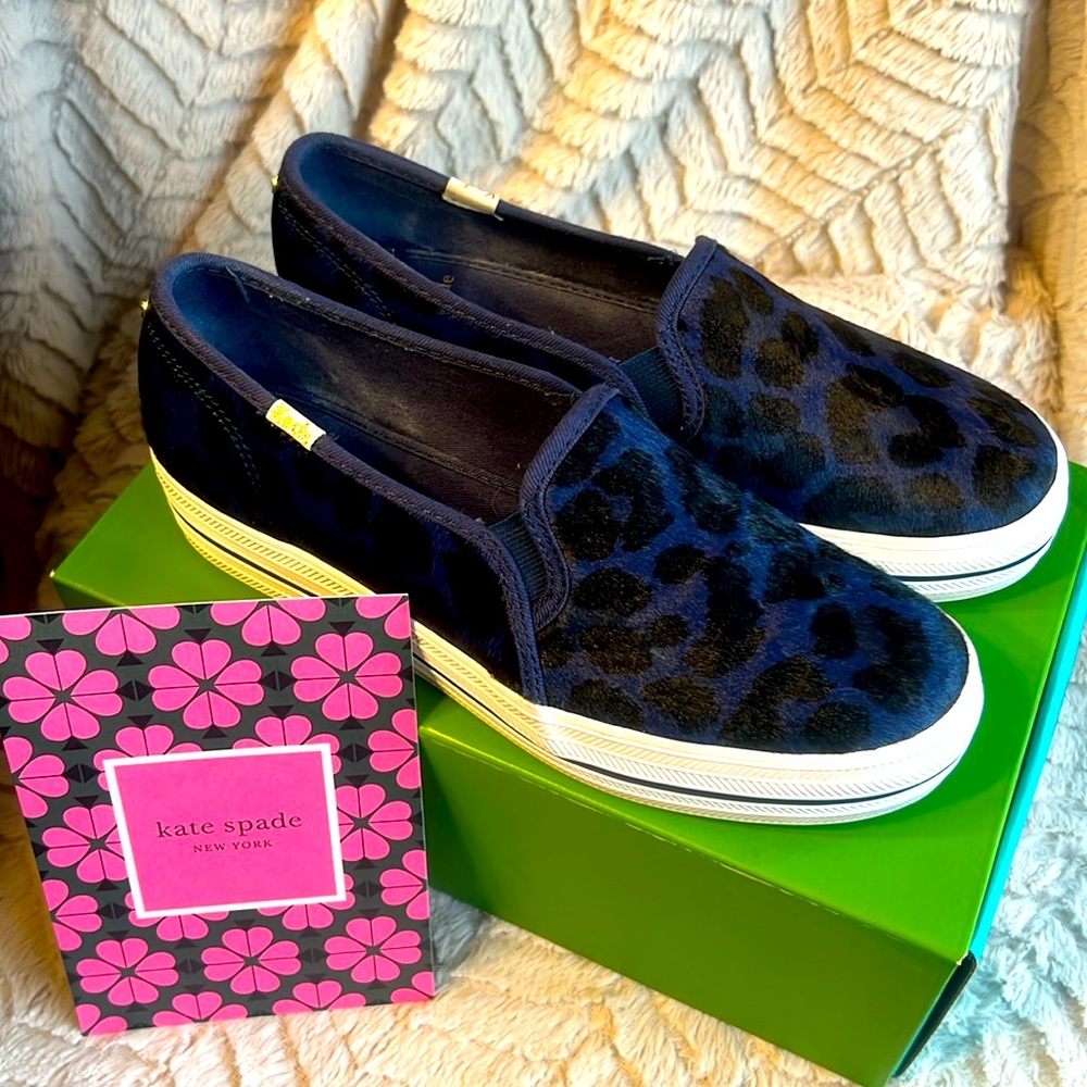 Keds for kate spade New York Triple Decker Leopard slip-on sneakers